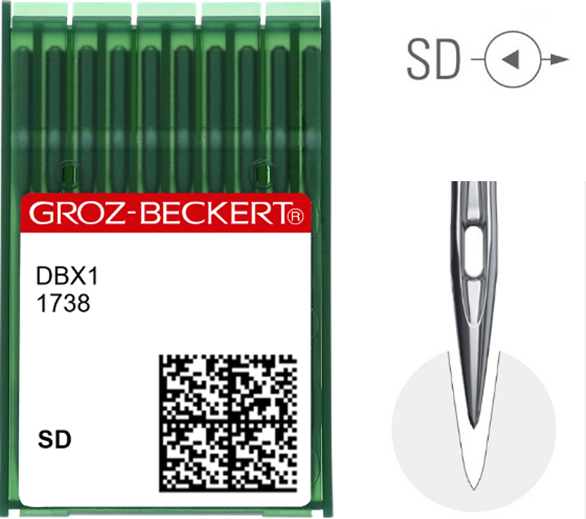 Aghi Groz-Beckert Sist. DBX1 1738-Punta SD